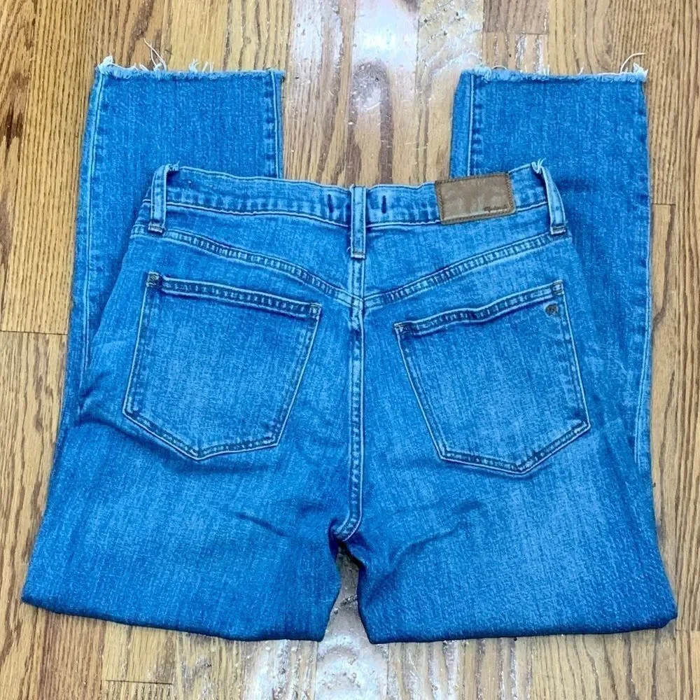 Madewell The Hi-Rise Slim Crop Boy Jeans fringe